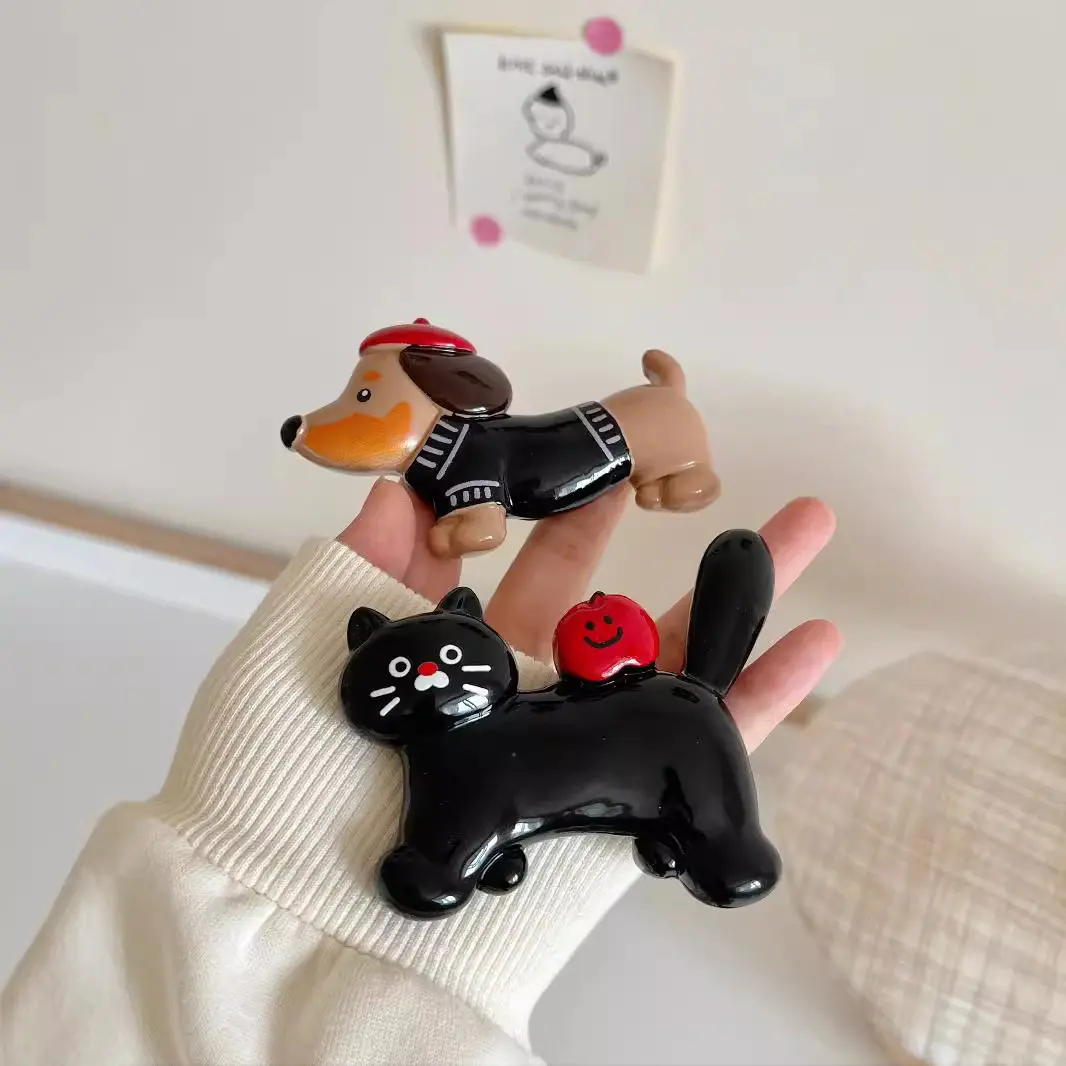 Pawsome Pooch Fridge Magnet & Purrfect Companion Cat Fridge Magnet