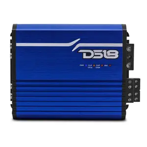 DS18 FRP-1.2K4/BL FRP 4-Channel Full-Range Car Amp – High-Power Class-D, 1200W RM - Blue