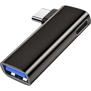 USB C OTG Adapter USB C Splitter with 100W PD ,USB3.0 to USB c Adapter,Type C Splitter Power and Data Supported for Galaxy S24 Quest 3, Chromecast, Printer Octo4a,Pi-KVM