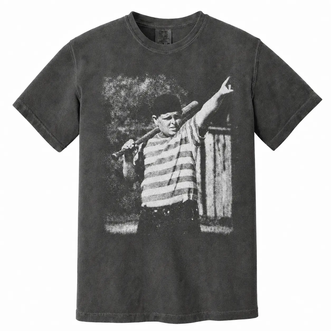 Vintage Baseball Calling My Shot Graphic Tee - Retro Babe Ruth Pointing Home Run Iconic Moment Comfort Colors T-Shirt