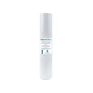 SUPERIOR 5 Micron Sediment Filter - 20 x 4.5 Whole House Water Filter Replacement - 20 inch Water Filter Cartridge Compatible with all Whole House Water Filters Cartridge (20" x 4.5")