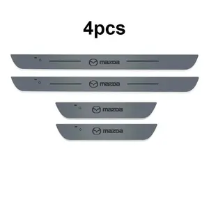 Car Door Sill Light Threshold Lamp LED Welcome Plate Pedal Light Car Doors For Mazda CX-3 CX-5 CX-7 CX-9 Axela Demio Car