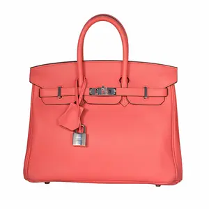 Pre-owned HERMÈS Swift Tote Bags Birkin 25 Rose Azalee