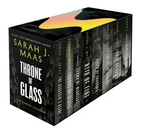 Throne of Glass 8 Book Box Set by Sarah J. Maas | Complete Fantasy Series | TikTok Viral Must-Read!