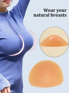 1pc-Soft Silicone Breast Forms Mastectomy Recovery Insert Comfortable Realistic Shape For Post Surgery Crossdresser Cosplay Daily Wear Natural Feeling Bra Pads Women
