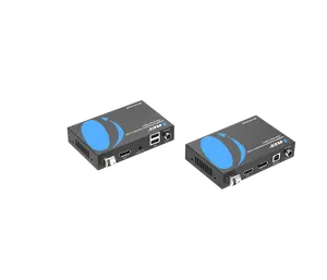 4K@60Hz DisplayPort Extender (Loop) - 10km (Fiber-Optic) - (DP-FO10-KVM)