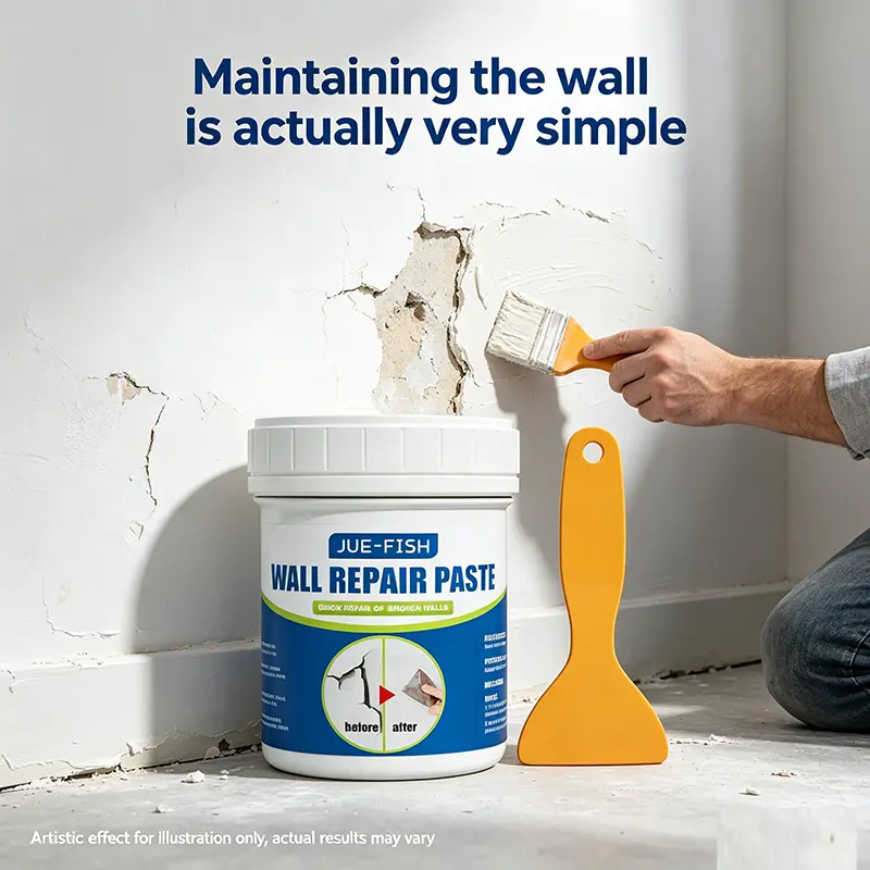 Wall Repair Paste - Home Care Repair Agent for Covering Stains, Fixing Paint Peeling, Mending Cracks, Moistureproof Formula