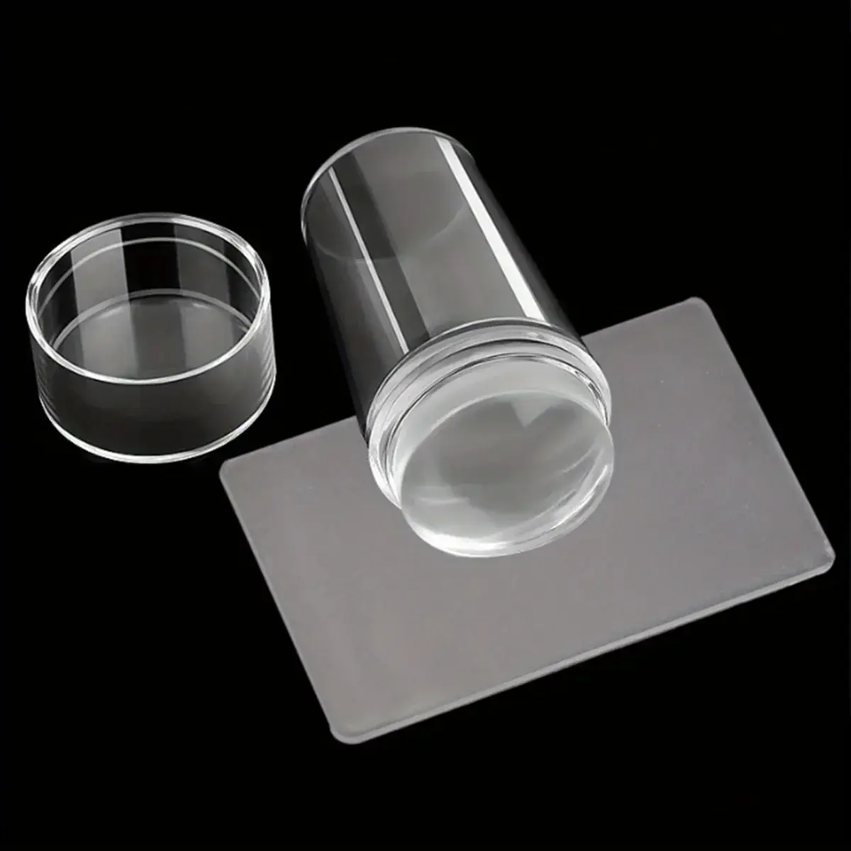 Nail Stamping Plates Pure Clear Jelly Nails Art Stamper Sc Set Print Silicone Marshmallow Design Manicure Accessories Tool
