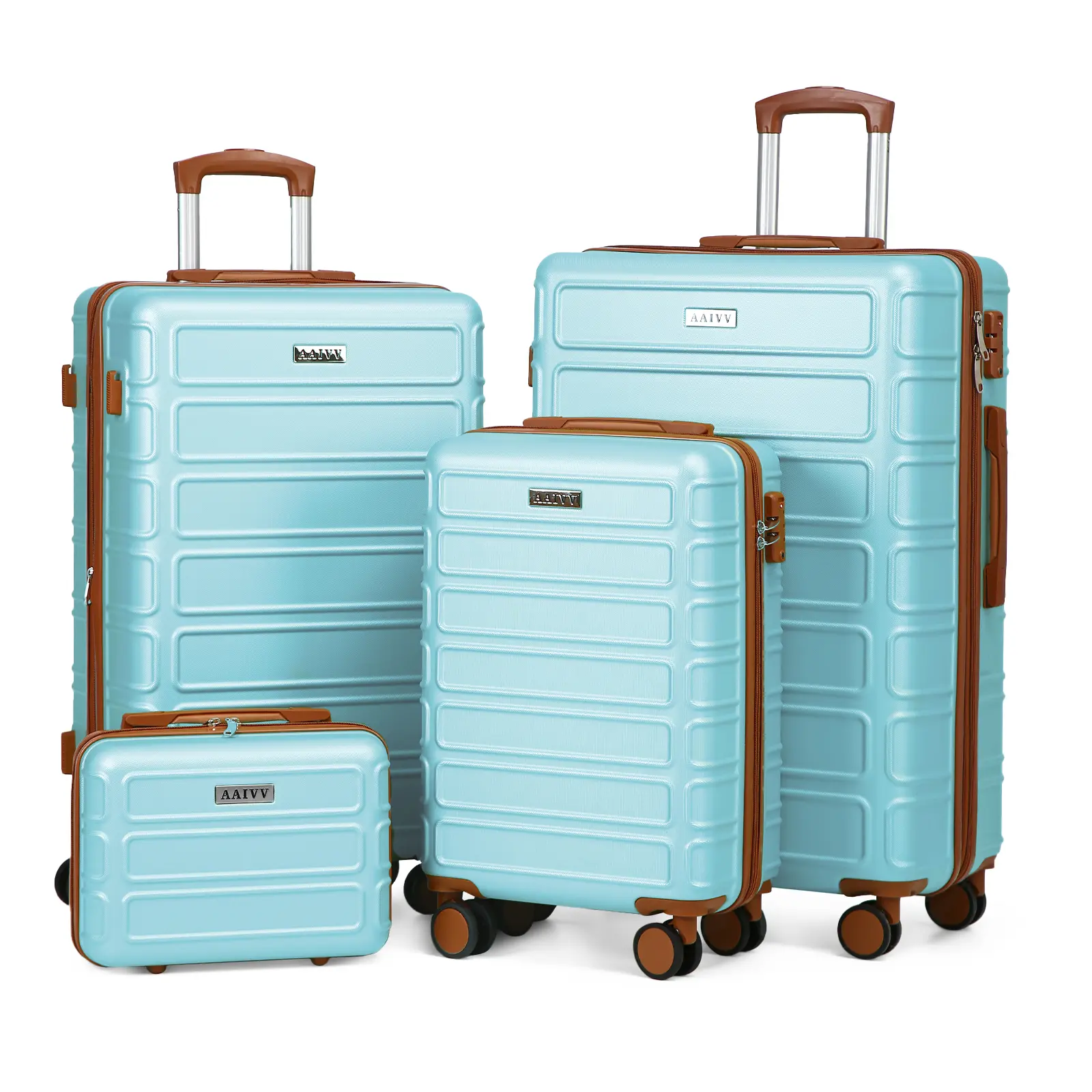 4PCS Mint Blue