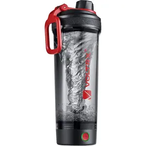 Shaker Bottle, Gallium USB C Rechargeable Electric Protein Shake Mixer, Shaker Cups for Protein Shakes and Meal Replacement Shakes, BPA Free, Made with Tritan, red, 27oz