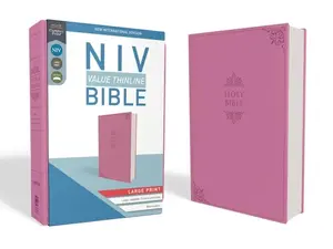 USED Book - NIV, Value Thinline Bible, Large Print, Imitation Leather, Pink by Zondervan (Imitation Leather) - english