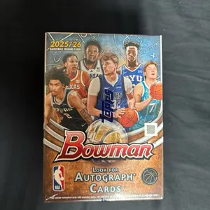 Bowman NBA 2025/26 Blaster, 6 packs per Box! 10 Cards Per Pack! Looking for Top Rookie Autos! Looking for Red Shield SSP!