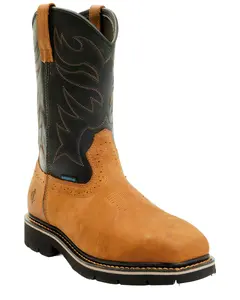 Cody James Men's 11" Pull-On Waterproof Work Boot Composite Toe - Bcjcws0w150