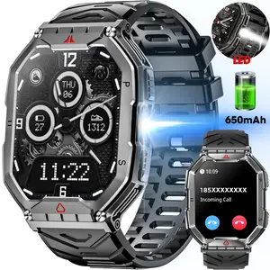 Smart Watch (Answer/Make Calls), Smartwatch With Calls, 2.10 Inch Fitness Tracker, Pedometer/Calories, Multiple Sports Modes, Waterproof Women's Men's Fitness Watch for Android iPhone（2 straps）.