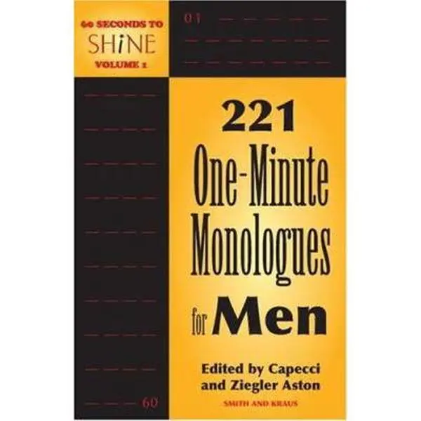USED Book - 60 Seconds To Shine Volume I: 221 One-Minute Monologues for Men (Paperback) - english