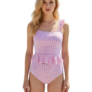 Women’s Bikini Set Halter Backless Tummy Control Striped Two Piece Swimsuit Sexy Slim Fit Beach Swimwear