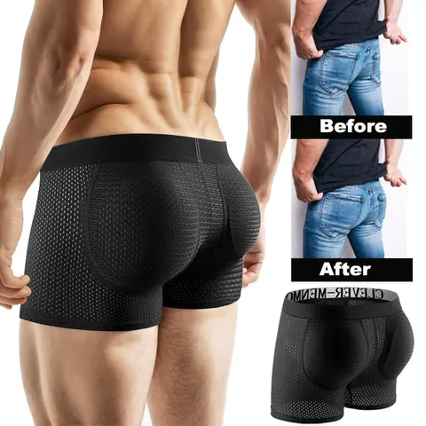 CATTIBOR 1/2/3-Pack Men's Letter Tape Boxer Briefs - Breathable Spandex Shapewear, Boyshorts-Style Underwear for Workout, Yoga & Daily Wear