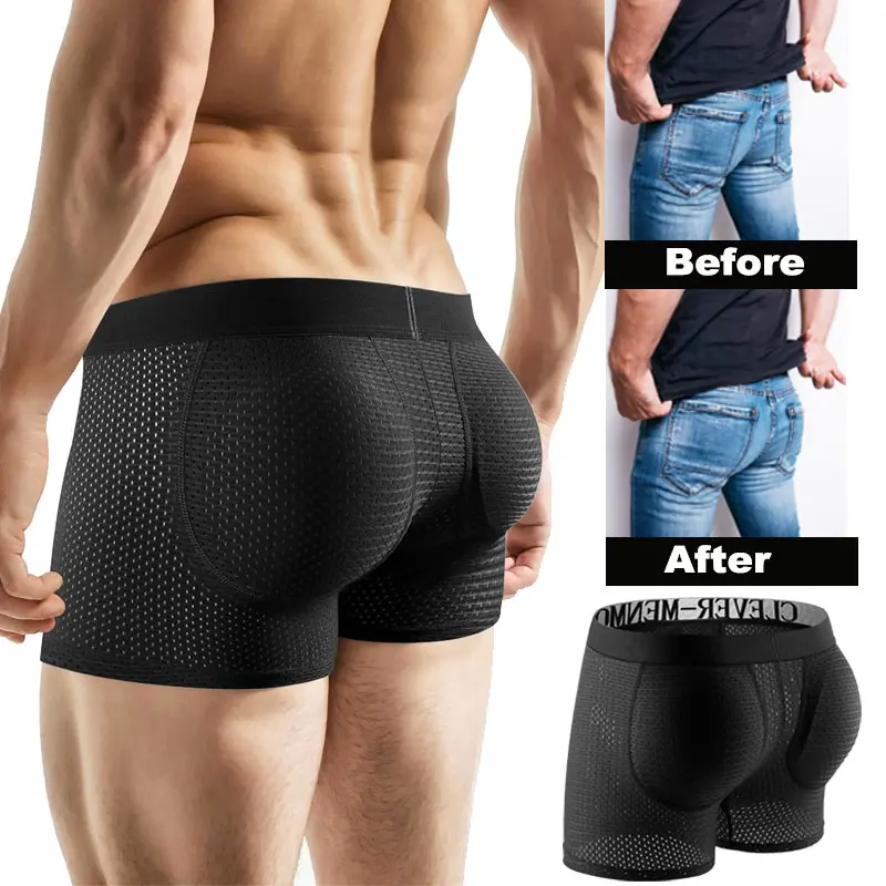 CATTIBOR 1/2/3 Pack Men's Letter tape Boxer Brief,Breathable Comfortable Shapewear Knicker for Daily Wear,Men's Athletic Shapewear for All Seasons,Men Boxer Brief,Underwear for Men Padded Workout