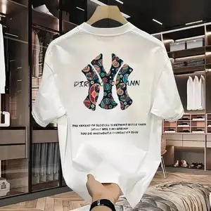 Trendy 2024 NY Loose Fashion Print T-Shirt, Luxury Graphic Tees, Mens & Womens Usa Fashion Style, Cotton Short Sleeve Top casual wear Menswear Tshirt