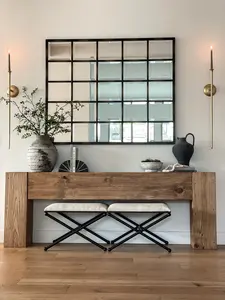 Modern Rustic Console Table - Soft Brown