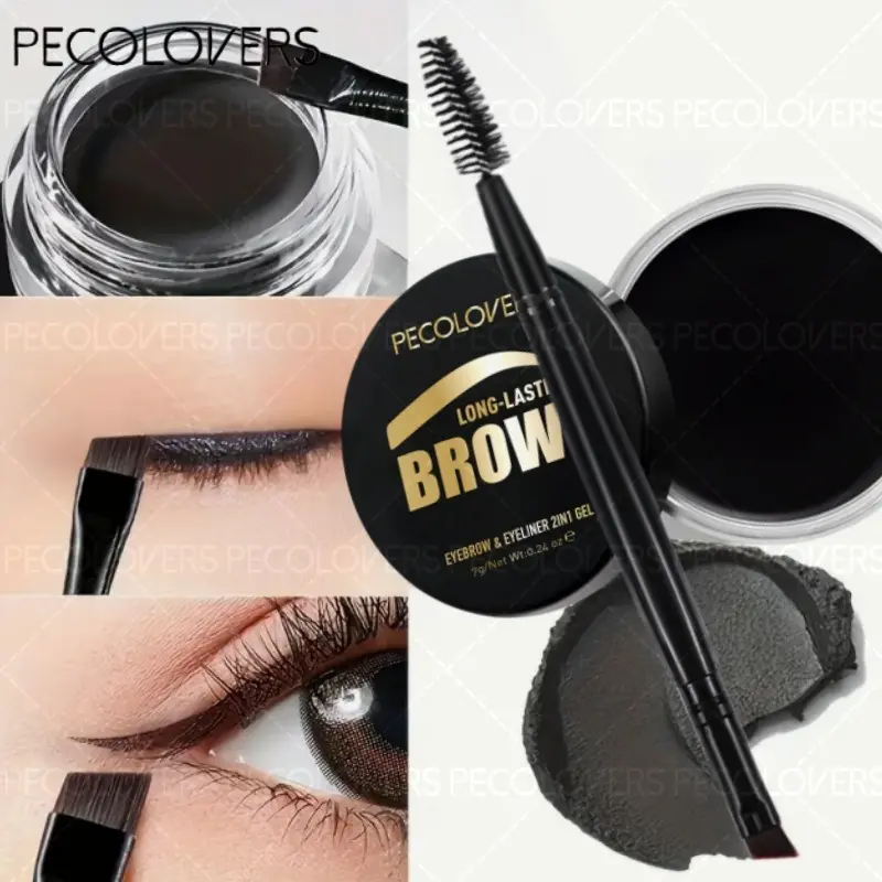 Eyebrow Cream Gel Enhancers Long-lasting Waterproof Eye Brows Pomade Gel With Brushes For Women, Makeup Brow Balm