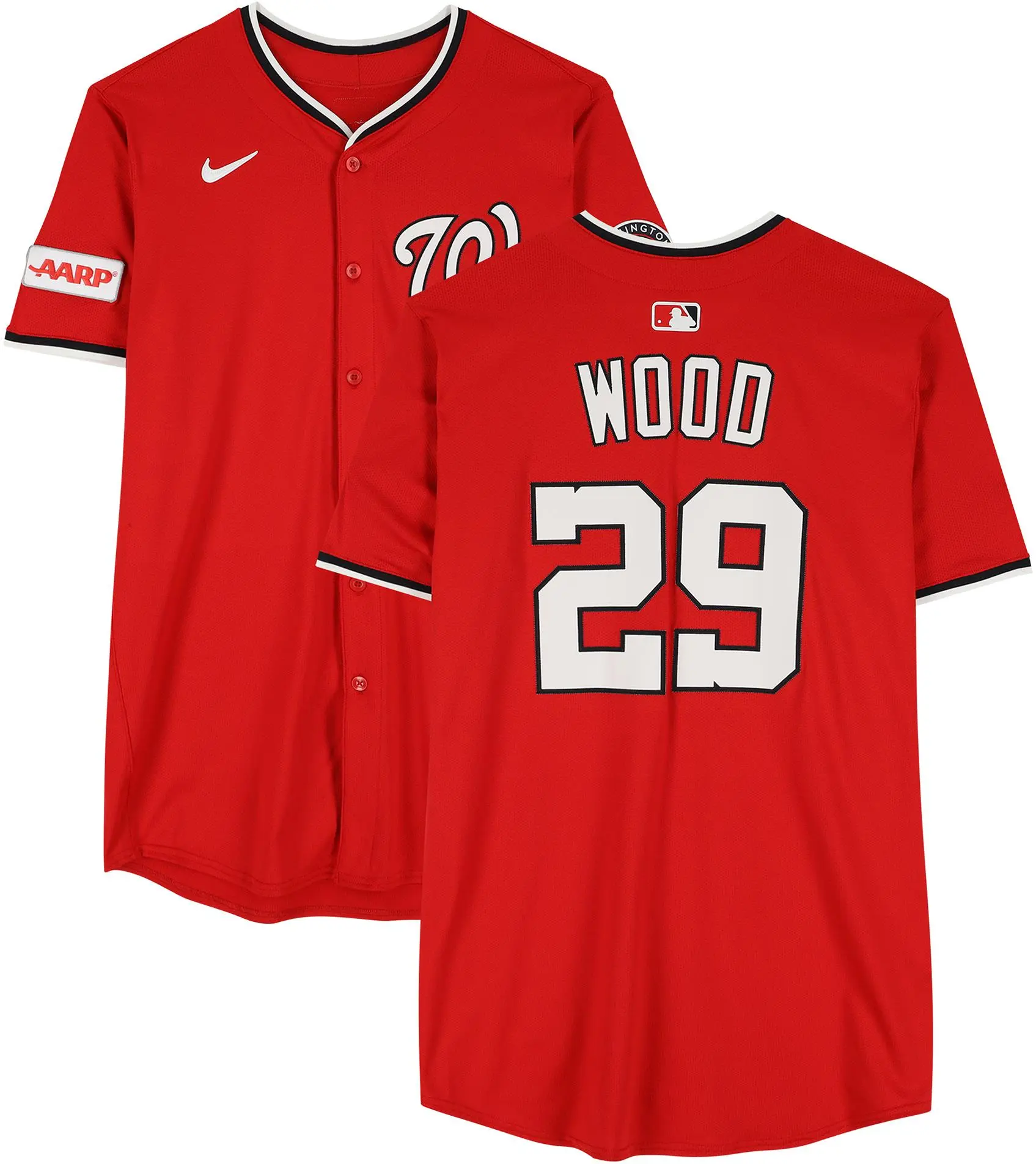James Wood Washington Nationals Player-Issued #29 Red Jersey from the 2025 MLB Season - Fanatics Authentic Certified