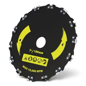 7in Alloy Steel Wood Carving Disc Circular Saw Blade, Grinding Shaping Attachment for Angle Grinder, Chainsaw Wheel for Wood Plastic Carving Shaping