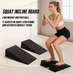 2pcs Small-sized Portable Women's Squat Training Wedges, Suitable for Squat Posture Correction Training in the Gym/ Yoga Balance Posture Auxiliary Practice/ Calf Muscle Recovery Stretching After Exercise, a Must-have Item for Weightlifting and Fitness