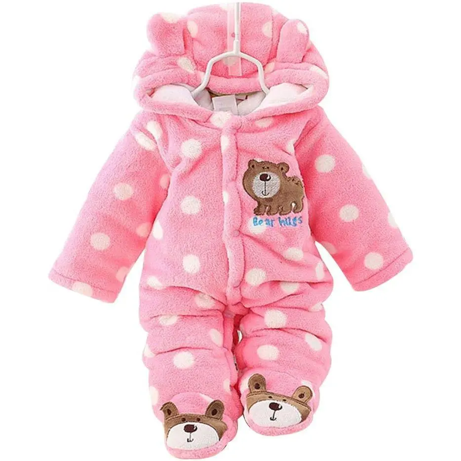 Baby Snowsuit Newborn-piece Hooded Thickened Winter Warm Coat Snowsuit Winter Baby Snowsuit Pajamas Girls and Boys