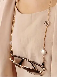 Fashion Eyeglass Chain, Anti-slip Eyeglass Holder Strap, Glasses Holder Strap Around Neck, Glasses Grips, Eyewear Accessories for Women & Girls