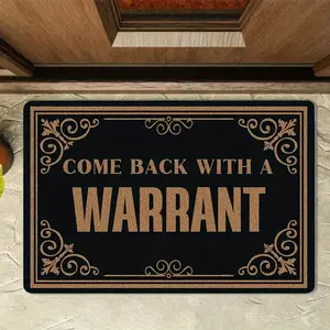 Black Doormat Featuring a Non-Slip DesignThis Soft Ideal for Living Rooms, Bedrooms, Kitchens, And Holiday Homes.