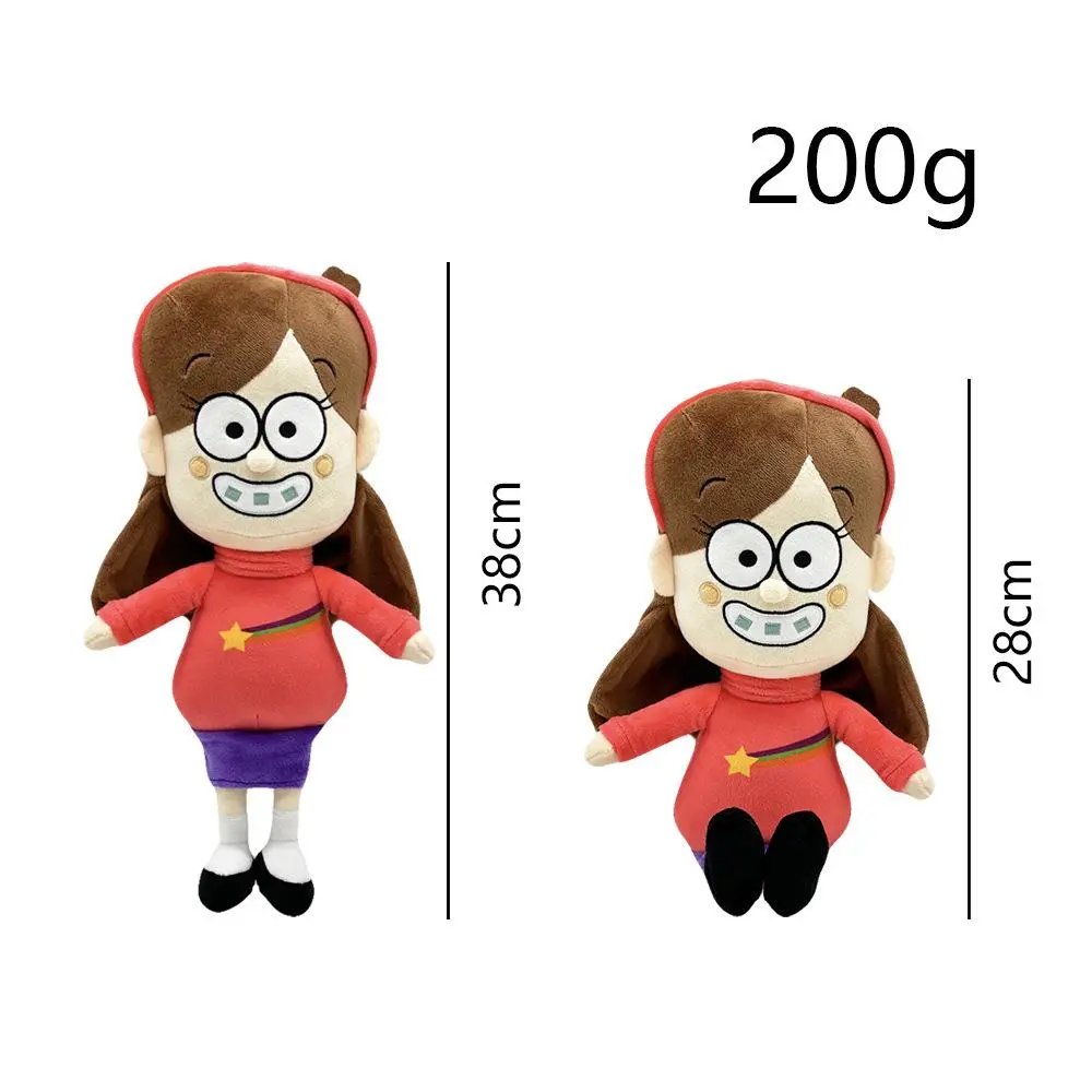 Gravity Falls Plush Toys Mabel Pines Doll Game Periphery Dipper Cute Soft Stuffed Home Decor Pillow Toys for Kids Birthday Gifts