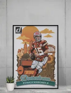 Donruss Patrick Mahomes 2025 Downtown 12x17 Poster Kansas City Chiefs