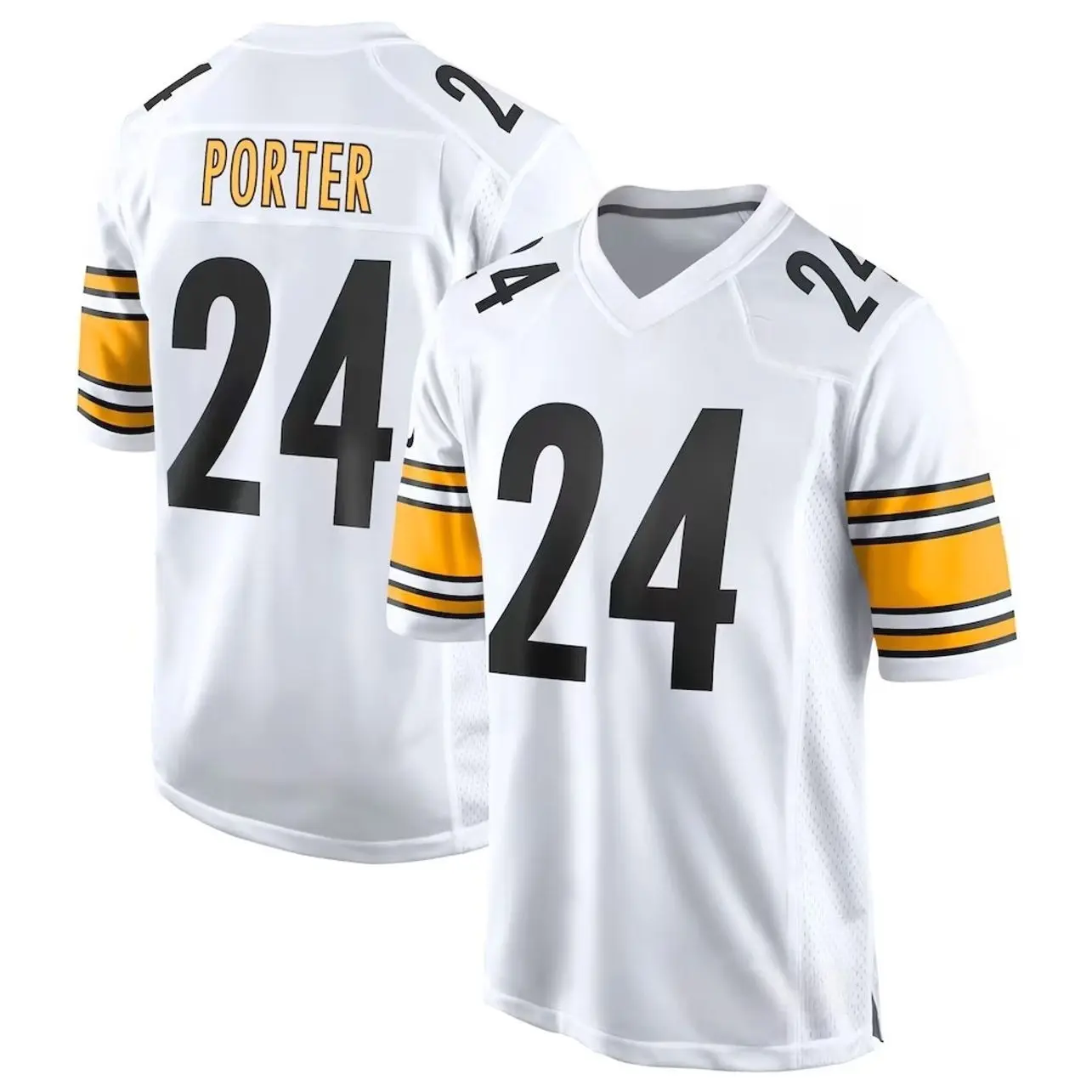 Unisex Football inspired by Porter Jr. 24 Watt Home Game Jersey - Black
