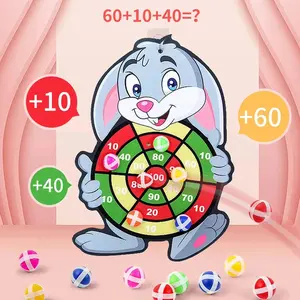 Family Fun Throw Sport Slingshot Target Sticky Ball Dartboard Games Educational for Kids Indoor Sports Toy Sticky Ball Slingshot