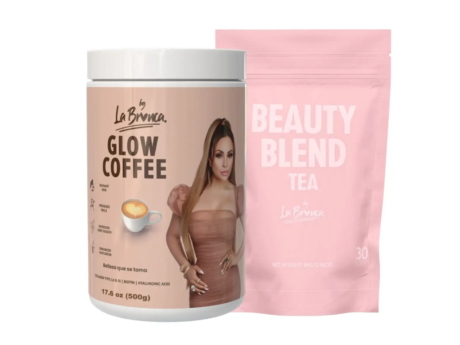 Sip & Shine Wellness Duo - Collagen Glow Coffee + Detox Herbal Tea