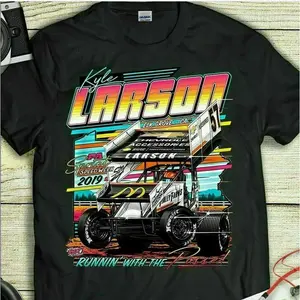 Kyle Larson Racing Car T-shirt, Vintage Unisex T-Shirt, Sweatshirt, Hoodie, Racing Car Merch, Gift for Him, Menswear Cotton Shirt, Gift for Car Fan
