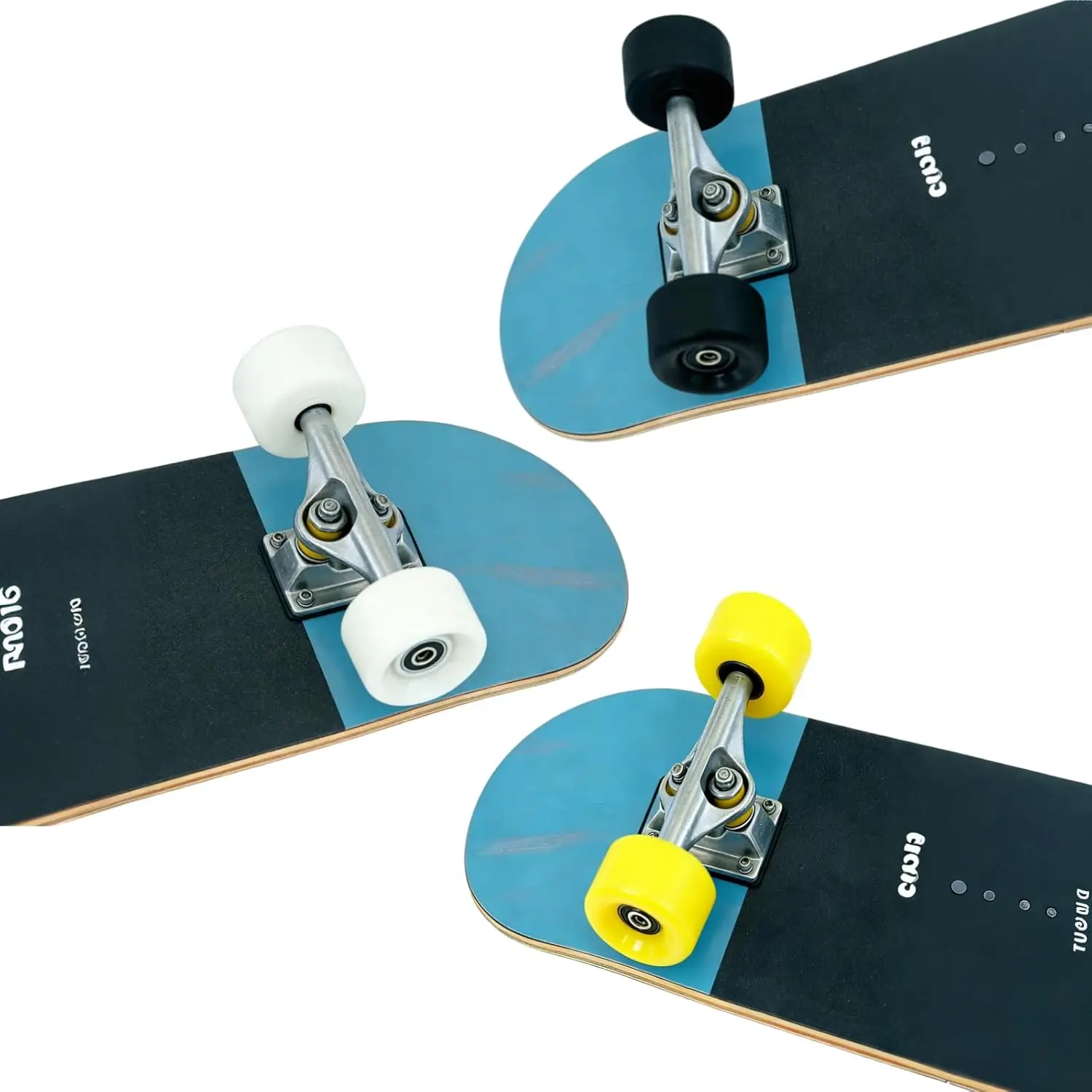 4-Piece 60mm 88A PU Skateboard Wheels with Bearings, Polyurethane Durable Replacement Wheels for Street Skating, Shock-Absorbing Buttery-Smooth Ride (Party Bag Gift for Skate Enthusiasts)