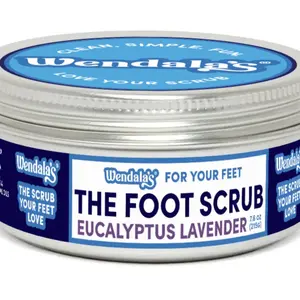 Wendala"s Euclyptus Lavender Jojoba Exfoliating Sugar Foot Scrub