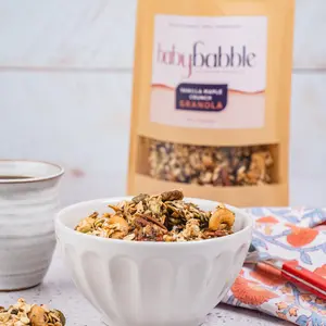 Vanilla Maple Crunch Lactation Granola- Support Lactation for Breastfeeding Moms to Increase Milk Supply