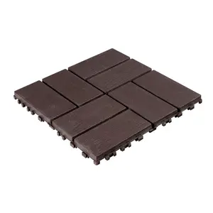 Interlocking Deck Tiles, Patio Deck Tiles, 12 Pack Interlocking Outdoor All-Weather, 12"x12", Durable, Fashionable, Non-Slip, Quick Dry