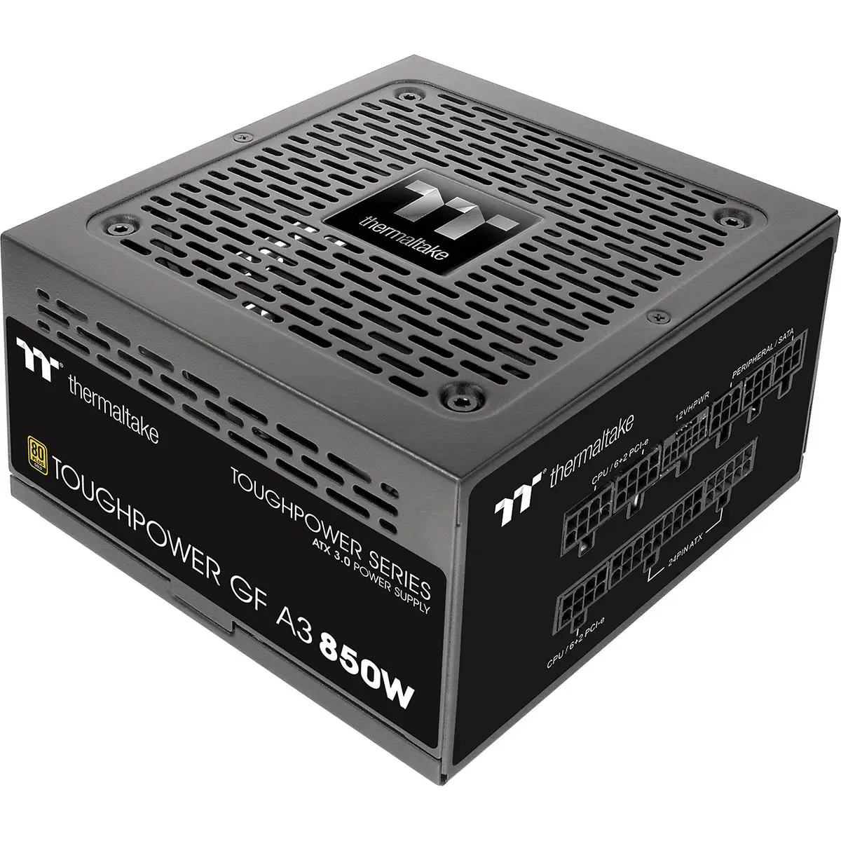 Thermaltake Toughpower GF A3 TT Premium Edition 850W 80 Plus Gold Certified Fully Modular ATX 3.0 Power Supply Unit, Black