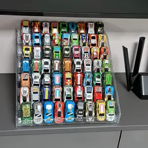 Seven-Layer Acrylic Display Rack for Toy Cars and Jewelry, Stackable Multi-Tier Design, Perfect Christmas and Holiday Gift Choice