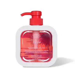 Solo En Ibiza Madrid Muse Liquid Hand Soap 10 fl oz / 300ml | Vanilla Plum Jasmine Scented Hand Wash | Gentle Cleansing Soap for Bathroom & Kitchen Sink