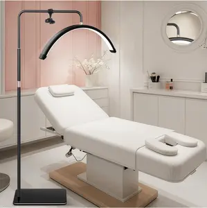 Lash Light for Eyelash Tech-Esthetician Ring Light, Half Moon Light for Led Lash Lamp Extensions, Tattoo Artists, Nail Tech - Cool, Warm Lamp