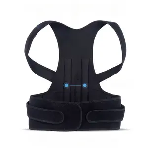 Double Compression Back Posture Corrector, Adjustable Shoulder Support Belt for Hunchback, Uneven Shoulder, Upper Lower Back Pain Relief, Posture Correction Brace for Men Women