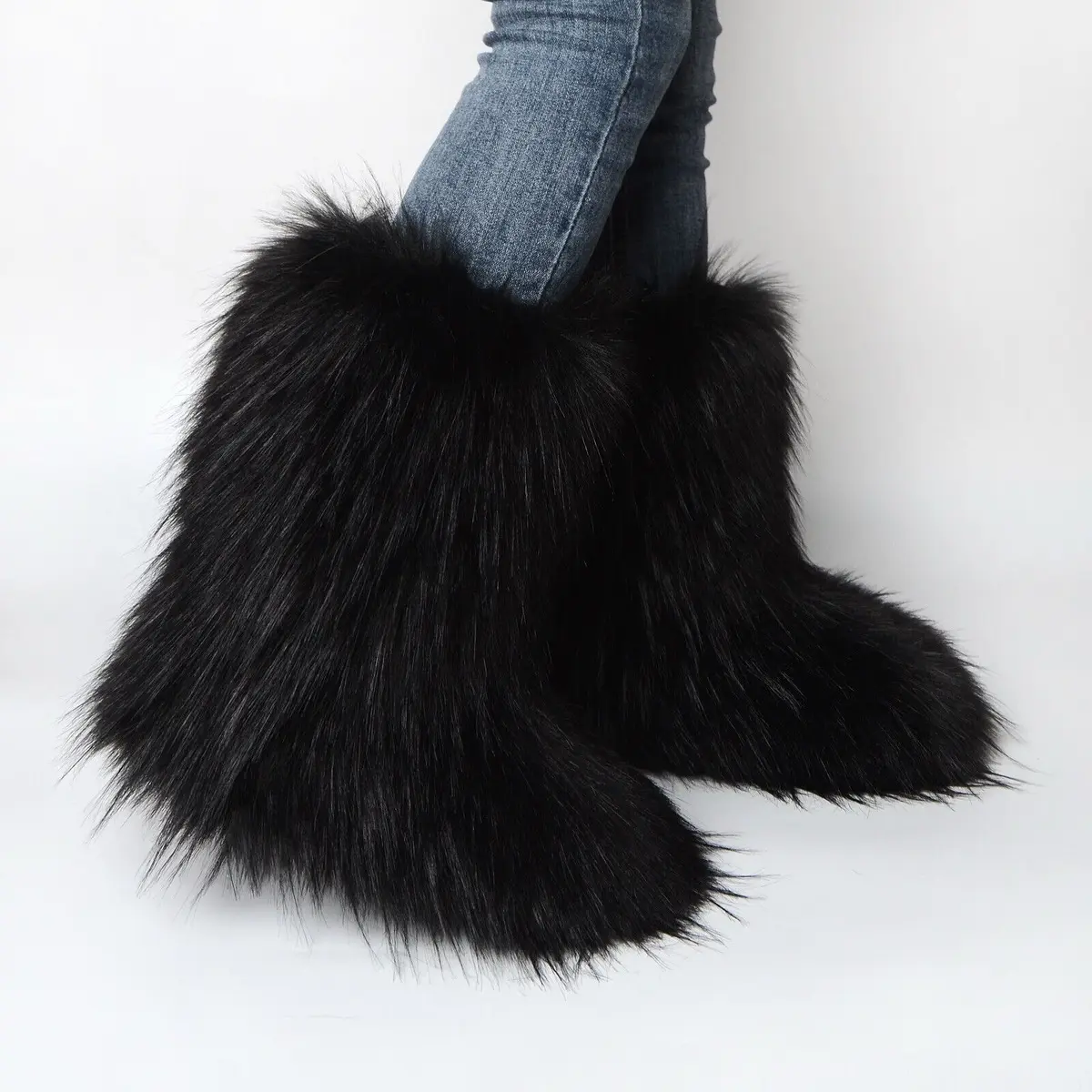Fur boots