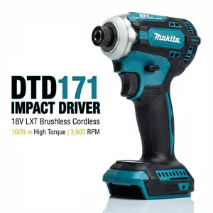 Makita DTD171, impact  Compact  spanner repair automatic cordless power drill diy  set brushless impac wrench  grade durable tool industrial task professional construction