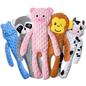 No Stuffing Dog Toys Squeaky for Small Dogs, Crinkle Puppy Teething Toys to Keep Them Busy, Plush Interactive Dog Toys, Long Lasting Dog Chews for Aggressive Chewers, Dog Toys for Boredom, 3 Pack