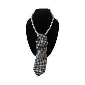 Statement Pearl Tie Necklace – Elevated Style Accessory